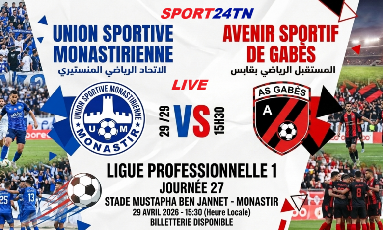 الإتحاد المنستيري ضد المستقبل الڨابسي